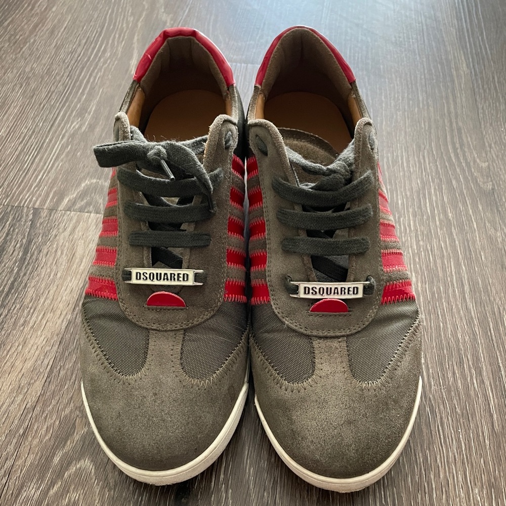 Dsquared2 green and orange men shoes